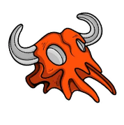 Bull skull icon